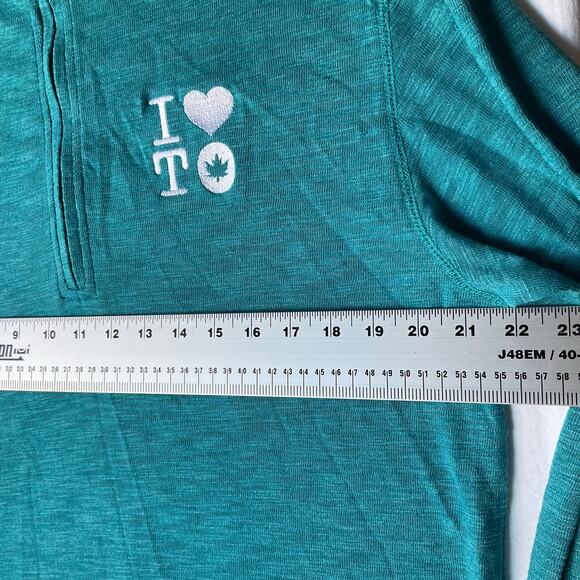 Level Wear Men’s Long Sleeve Half Zip Sweater size M, Solid Blue - Picture 3 of 9